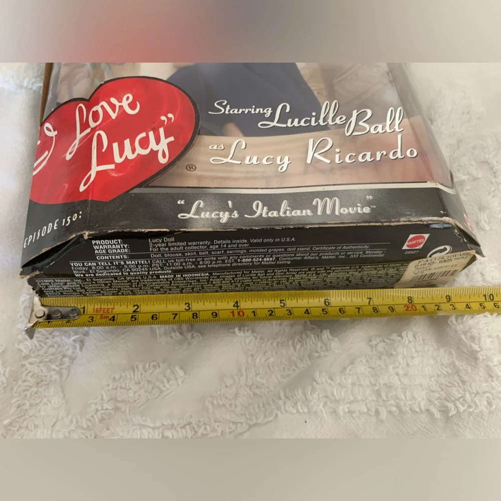 Mattel via FAO Swartz “I Love Lucy” Collectible Doll in a Box, Unopended Vintage - Picture 9 of 12